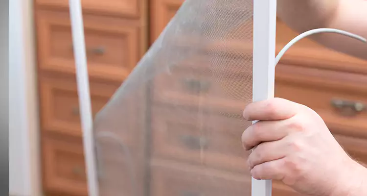 Privacy Mesh Screen Door Installation in Palm City, FL